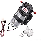 CrocSee DC 12V Self Priming Diaphragm Pump Fresh Water Pump 1.3LPM, 30PSI, Food Grade Replacement Pump for Bottom Loading Wat