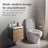 Vivo Technologies Soft Close Toilet Seat, Quick Release Oval Loo Seat, Top view 5