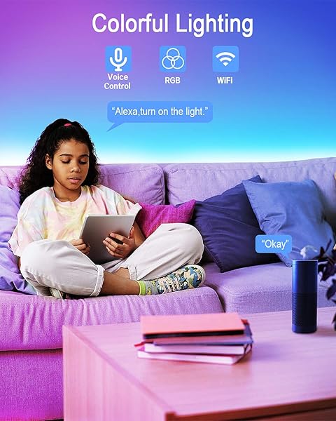 Tiras LED Wifi JESLED 5M Tira de LED RGB Compatible con Alexa Google Home App LED Tira Luz Sincronizacin de Msica Perfecto para Navidad Fiesta Decoracin Domstico para Hogar