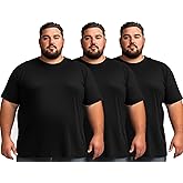 Men’s Big and Tall Shirts 100% Cotton Casual Tee Ultra Soft Breathable Short Sleeve T-Shirts Classic Basic Tops XL-6XL