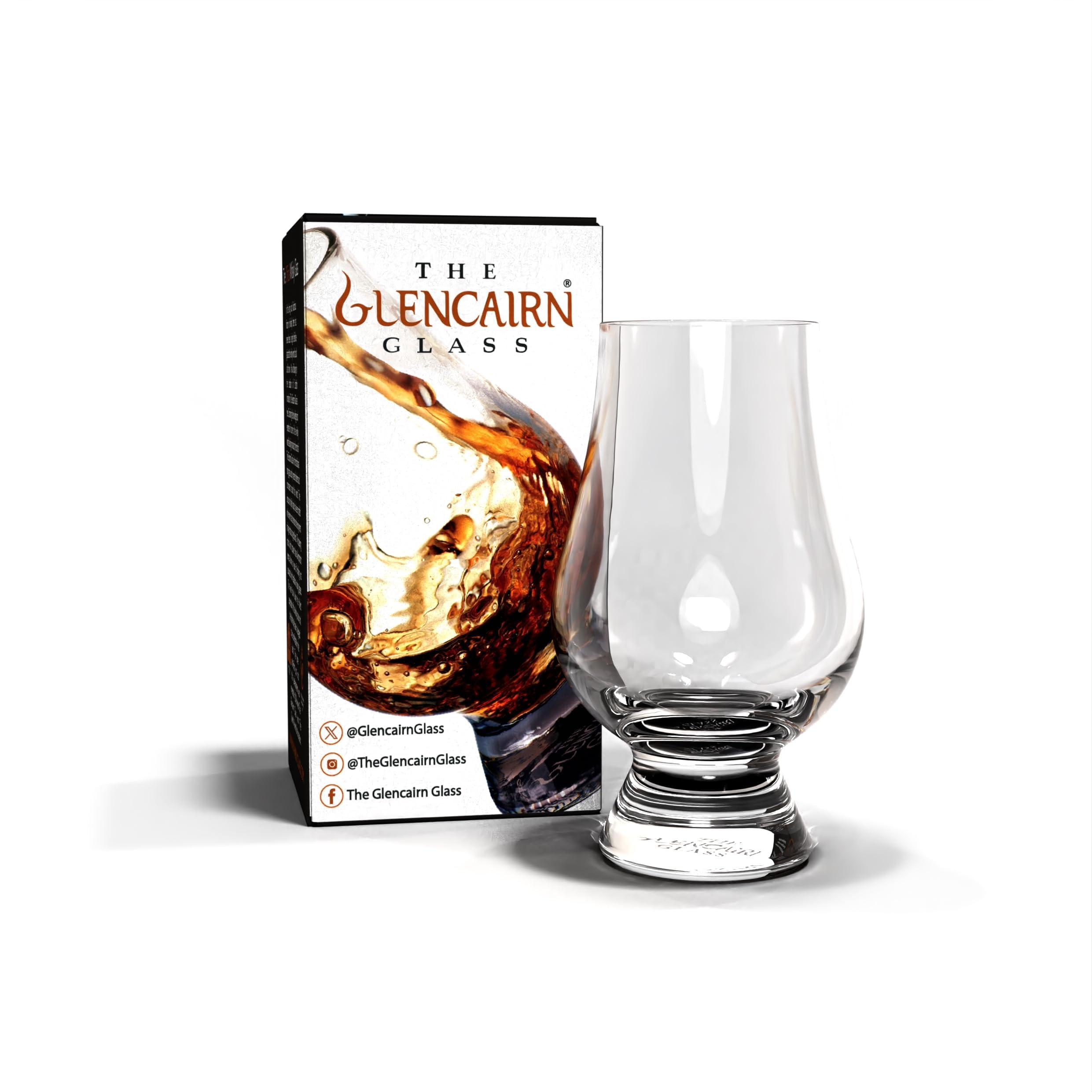 Glencairn Official Whisky Glass in Gift Carton – Lead-Free Crystal – for Scotch, Bourbon, Single Malt – Great Whisky Gift for Men, Women, Mum, Dad – 200ml