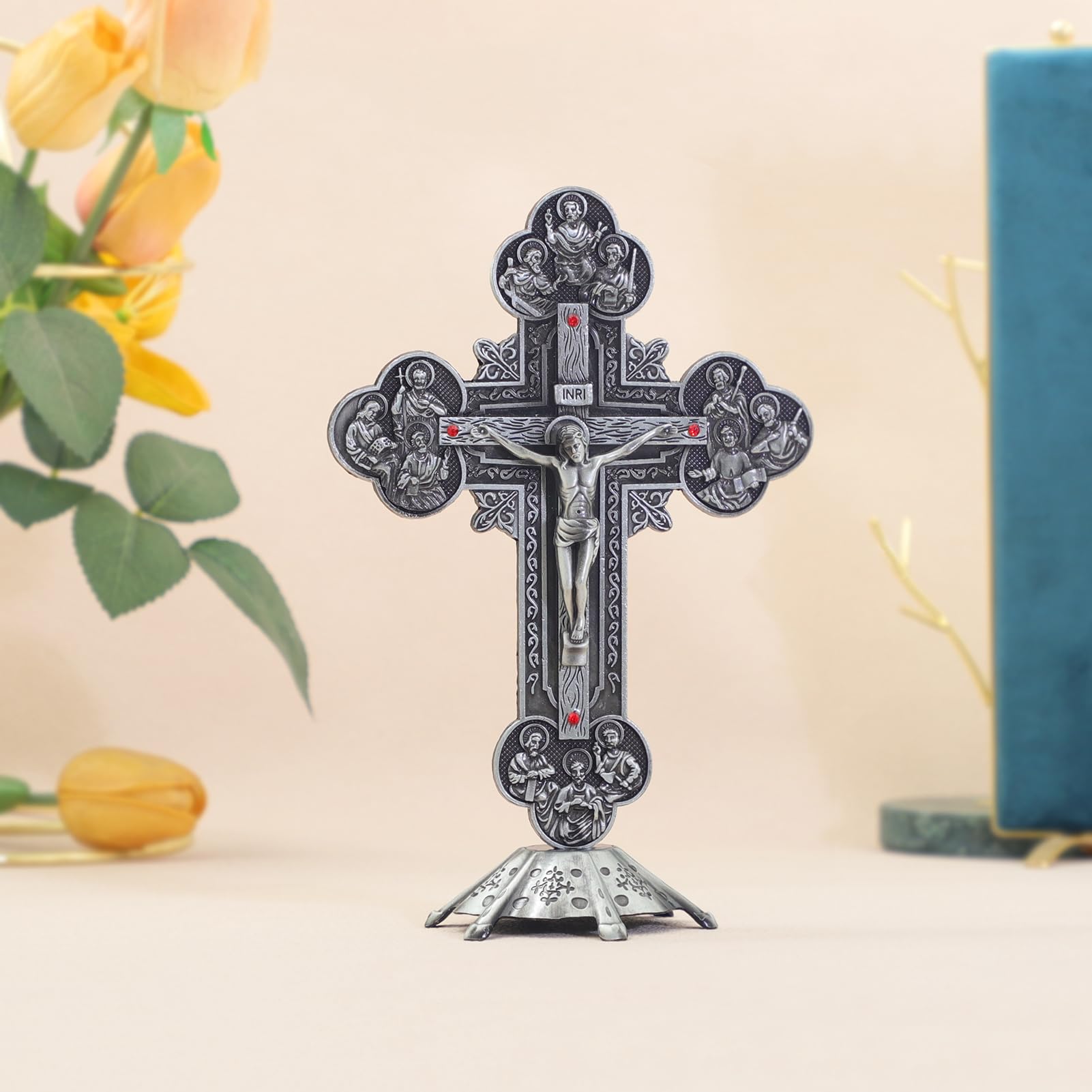 Standing Cross Catholic Decor for Tabletop 8