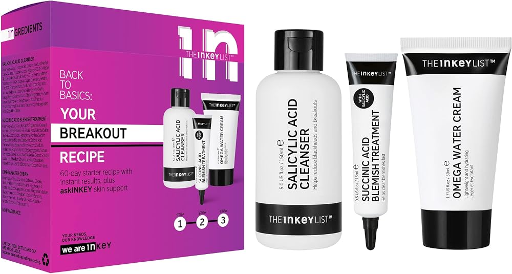 The INKEY List Breakout Recipe Salicylic Acid Clear Skin Starter Kit