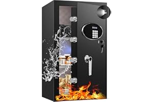 8.0 Cu Ft Fireproof Waterproof Heavy Duty Safe for Home Document- Super Large Security Safety Box with LCD Display Digital Ke
