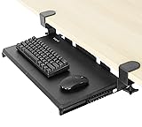 VIVO Small Keyboard Tray, Under Desk Pull Out with