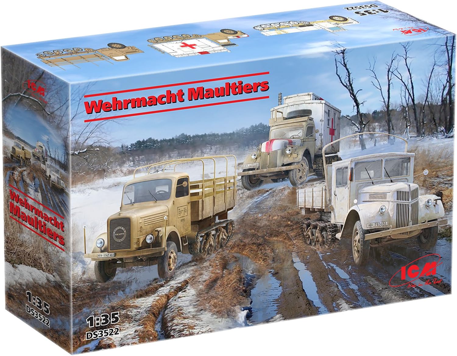 ICM 1:35 - Wehrmacht Maultiers, Gray