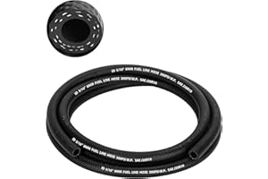 kuosbiu 5/16" Fuel Line Hose, SAE 30R10 5FT 300PSI High Pressure Submersible for Automotive Fuel Systems Engines