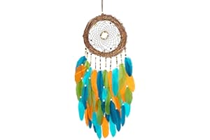 HOLSM-III Large Dream Catchers - Goose Feather with Natural Rattan, Handmade Dreamcatcher for Bedroom, Dream Catcher for Girls, Dream Catchers for Boys, Dream Catcher Wall Decor