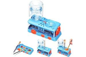 JEChrochen 2025 Upgraded Paint Brush Cleaner Tools, Brush Rinser Cup Painting Running Water Circulation Art Supplies for Acrylic,Watercolor and Water Based Creative Gift for Adult Artist Beginners Kid