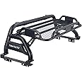 TKMAUTO Sport Bar Roll Bar Black Steel with Cargo Basket (Full Size Truck)
