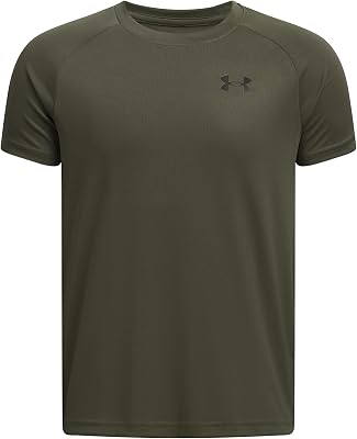 Boy's Tech 2.0 T-Shirt Marine Od Green/Black S S