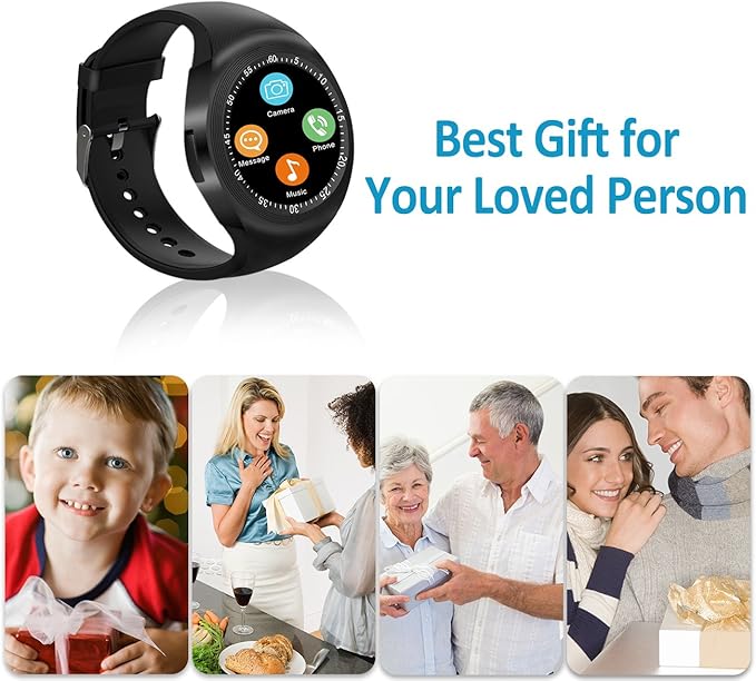 Reloj Inteligente, Smartwatch con SIM/TF Ranura Cámara Reproductor ...