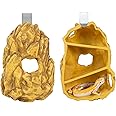 REPTIZOO Reptile Hide Hookable Multi-Levels Hideout Resin Reptile Cave Bearded Dragon Hideout Reptile Terrarium Accessories Decor for Reptiles, Amphibians, Snakes, Lizards,Leopard Gecko