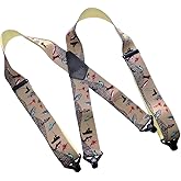 Holdup 2" Wide Outdoorsman Series Suspenders for Men with Composite Plastic USA Patented Gripper Clasp