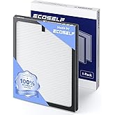Genuine ECOSELF HAP603 Air Purifier Replacement Filter, 3-in-1 H13 True High-Efficiency Activated Carbon Filter, 1 Pack, White, Official, HAP603 & HAP603WF