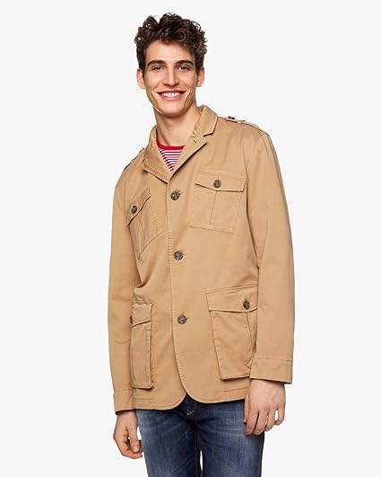 Amazon ユナイテッドカラーズオブ ベネトン アウター ミリタリージャケット メンズ ベージュ M 国内m コート ジャケット 通販