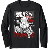 Death Note Misa Amane Punk Zine Collage Anime Long Sleeve T-Shirt