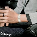 Vicmag 3x Magnetic Titanium Bracelet Men 3500 Gauss Adjustable Gift Box view 5