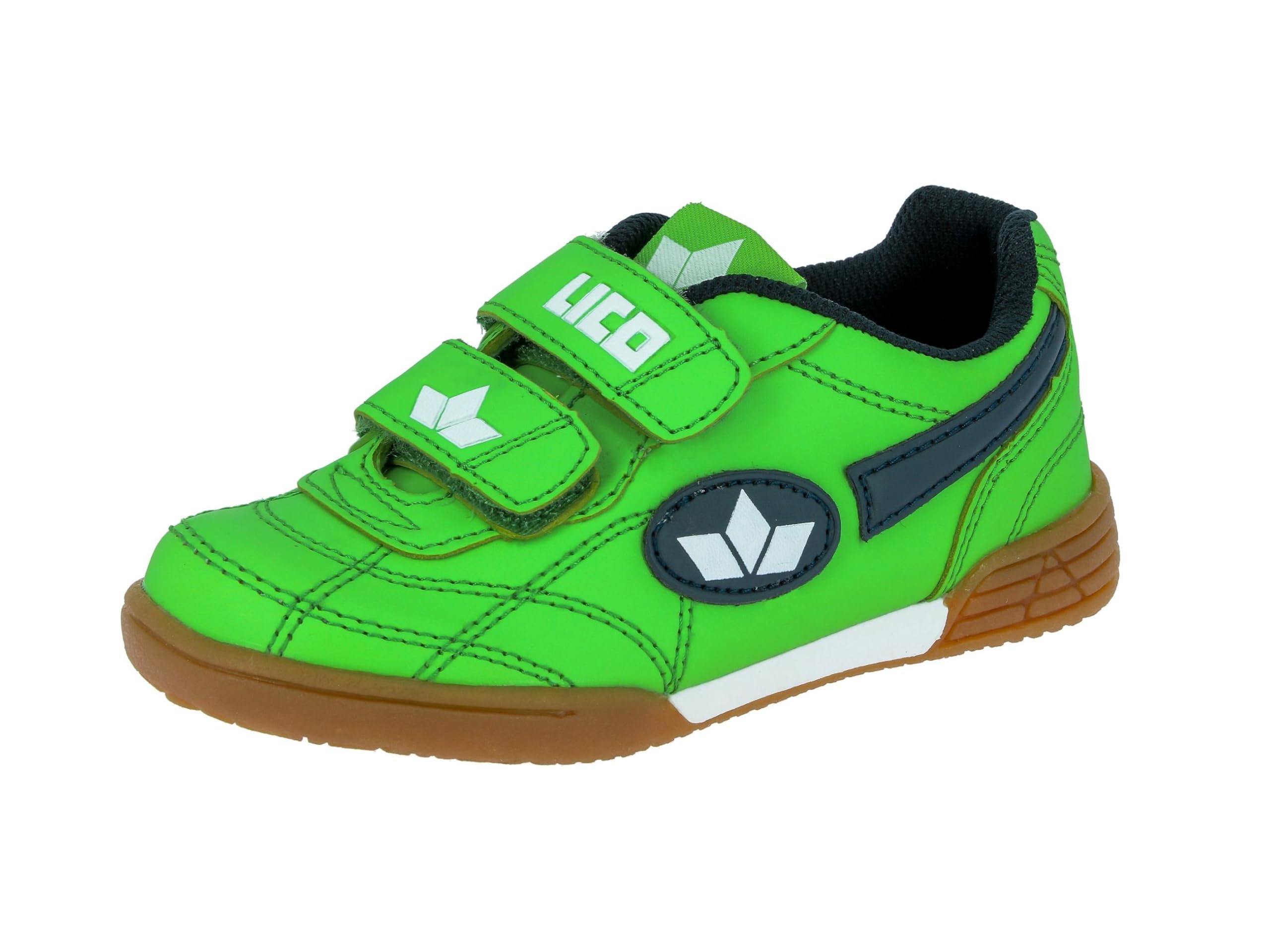 Lico Unisex Kids Bernie V Indoor Shoes, Green Green Marine White, 1 UK