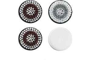 Orauley 4 Replacement Brush Heads for Model OR-9088 Facial Cleansing Brush Deep Pore Cleansing Gentle Exfoliating & Remove Bl