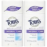 Tom's of Maine 24 Hour Original Care Deodorant Stick, Unscented - 2.25 oz - 2 pk