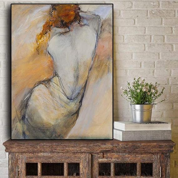 cgsmvp Chica Abstracta Figura de Mujer Desnuda Sexy Pintura al óleo