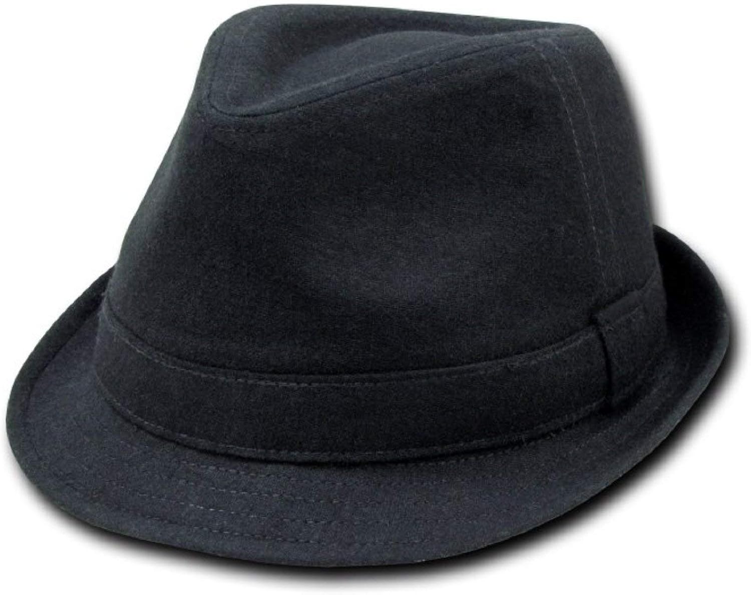small black fedora hat