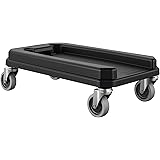 Suncast Commercial TCNDOLLY Dolly for Slim Trash Can , 6.177" Height, 11.882" width, and 20.782" Length Black