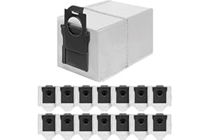 BIHARNT 15 Pack Vacuum Bags Replacement for Dreame X50 Ultra/X40 Ultra/X30 Ultra/L50 Ultra/L40 Ultra/L10s Ultra Gen 2/L10s Pro Ultra Robot Vacuum Cleaner,3.2L Large Capacity Dust Bag Accessories