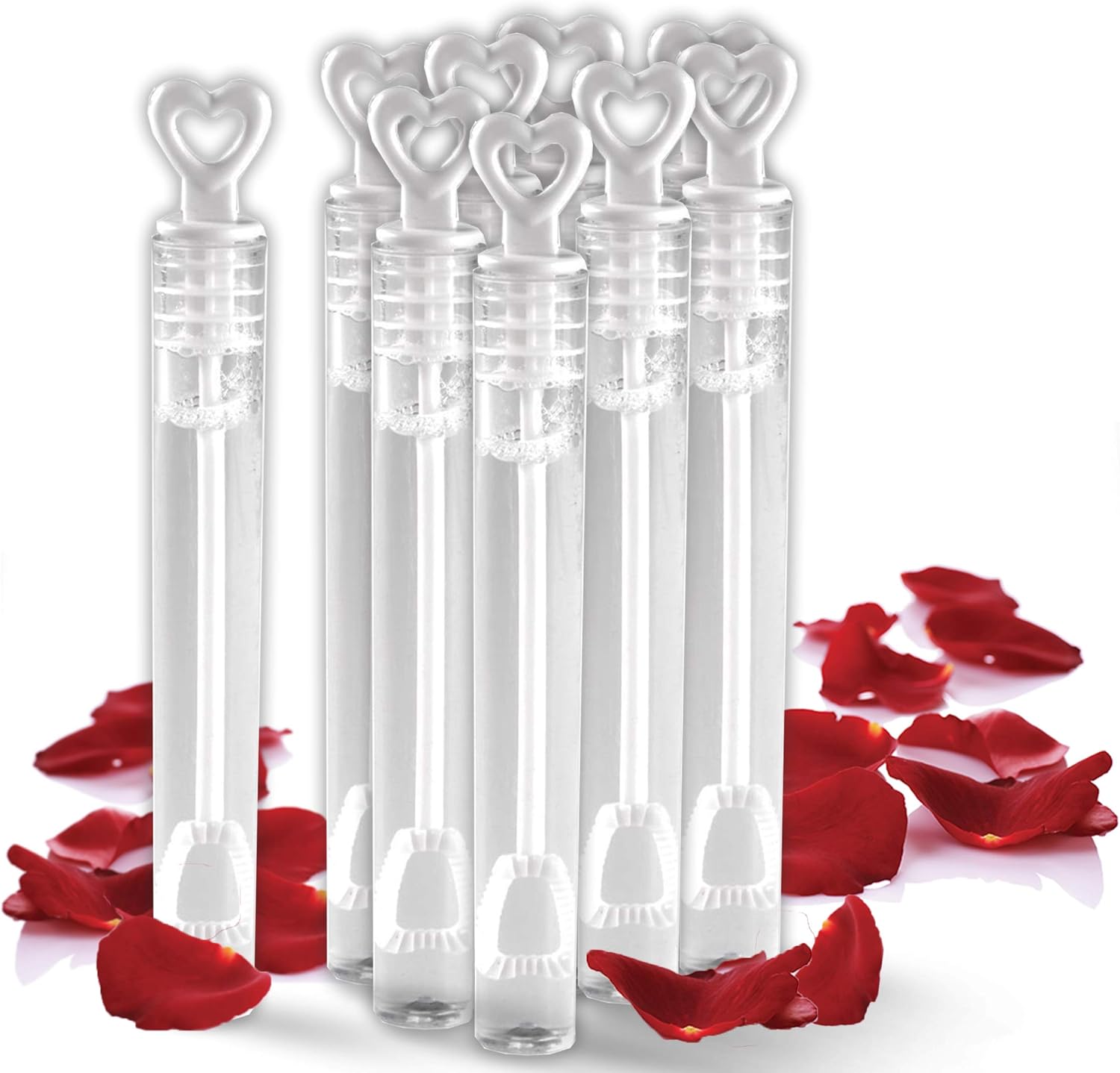 heart bubble wands