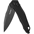Kershaw Monitor Folding Pocket Knife, 3 Inch Black Blade with D2 Steel, DuraLock Locking Mechanism, Pocketclip