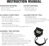 Weewooday 3 Pack Sports Stopwatch Timer Large Display Multi Function Waterproof view 6