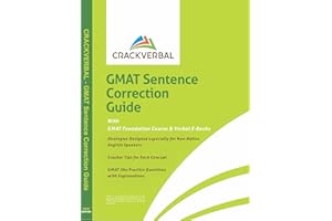GMAT Sentence Correction Guide: Concepts, Strategies, Practice Questions, GMAT Foundation Course & Verbal E-Books
