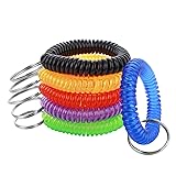 Yolev 6 Color Wrist Coil Keychain Plastic Coil