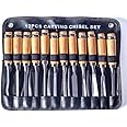 Monkey King Bar-12pcs Wood Carving Chisel Set- Sharp Woodworking Tools with Case Storage