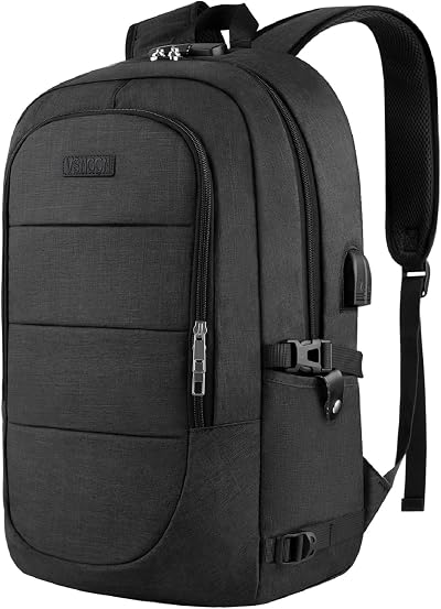 VSNOON Anti-Theft Laptop Backpack 15.6-17.3 Inch USB Port Lock Water Resistant