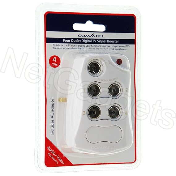 4 Outlet TV Signal Booster Splitter Amplifier Digital Amazon.co.uk