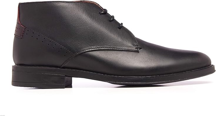 botines negros hombre