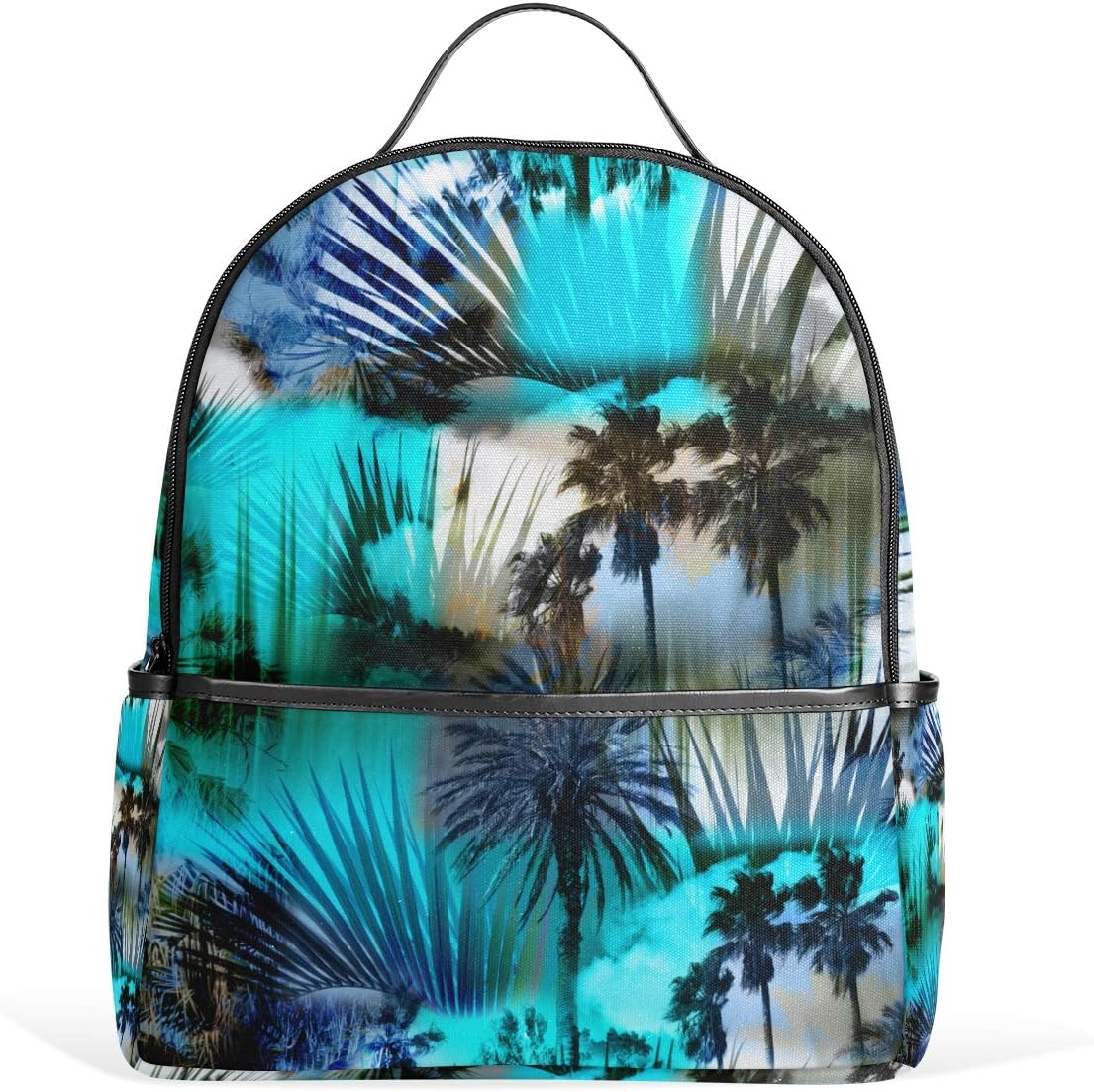 MOBEITI Mini Backpack for Girls Black White Vector Seamless Pattern Stars Travel Bags Womens Casual Fashion School Sport Outdoor Daypack Accessories Ruchsack
