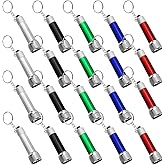 Bantoye 20 Packs Mini LED Flashlights, 2.7 Inch Pocket Flashlight Keychain 5 Bulbs LED for Kids, Camping, Party, 5 Colors