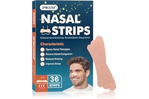 36Pcs Nasal Strips for Snoring, Extra Strength Nose Strips Breathing, Nose Tape for Sports and Sleep, Anti Snoring Strips Hel