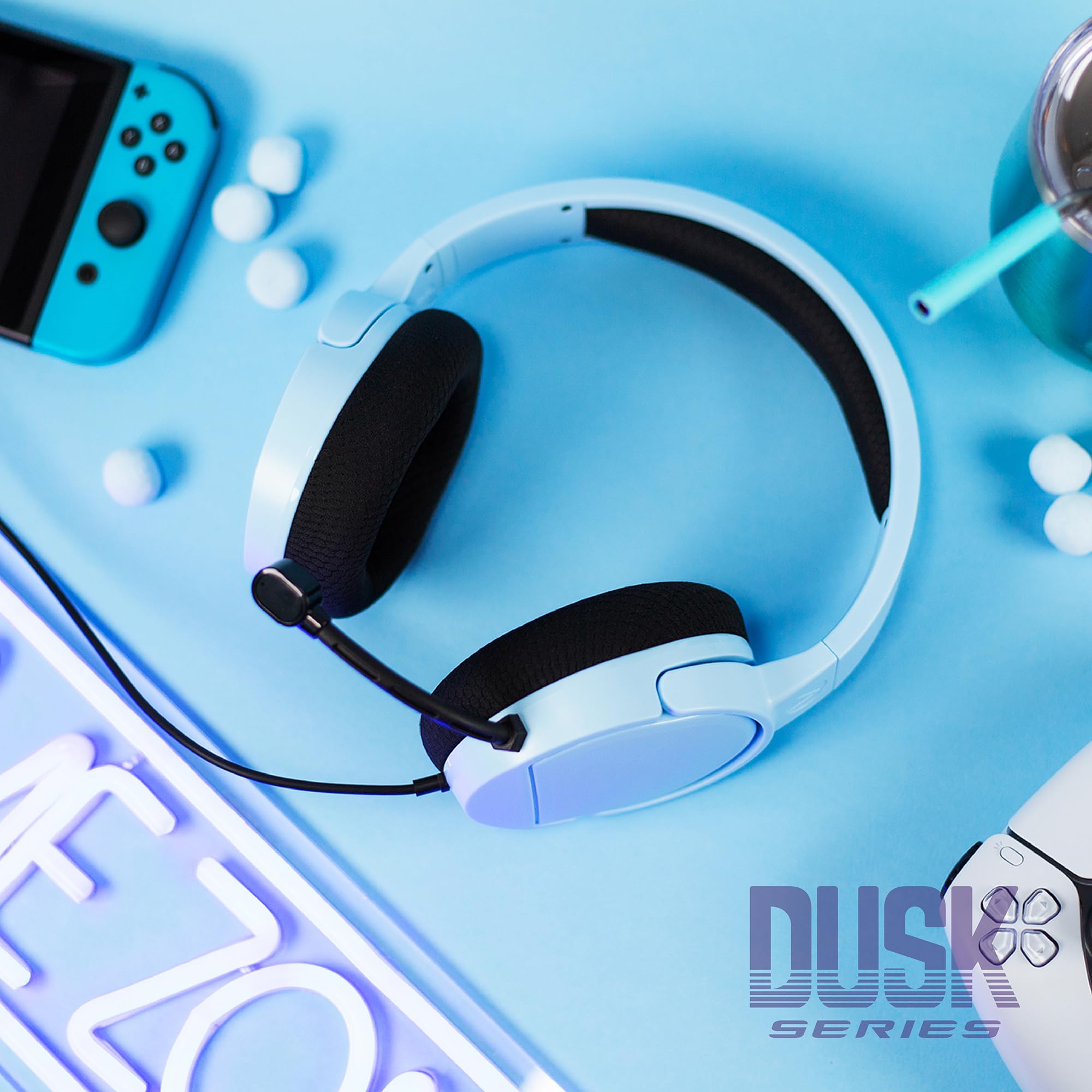 Stealth Panther Sky Gaming Headset Showing Adjustable Headband And Ear Cup Design