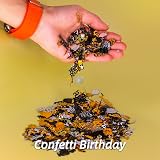 Giftota 60th Birthday Confetti Gold Black 60th Anniversary 30g Festive Decor view 4