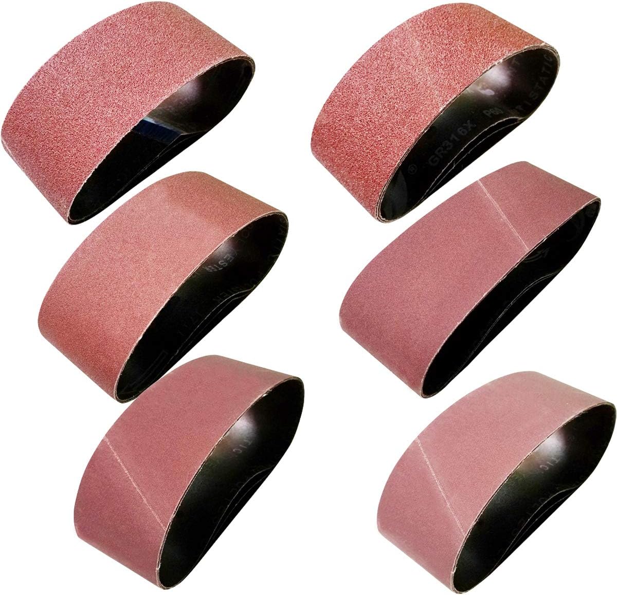 M-jump 12 Pcs 4 x 36 Inch Aluminum Oxide Sanding Belt - - 