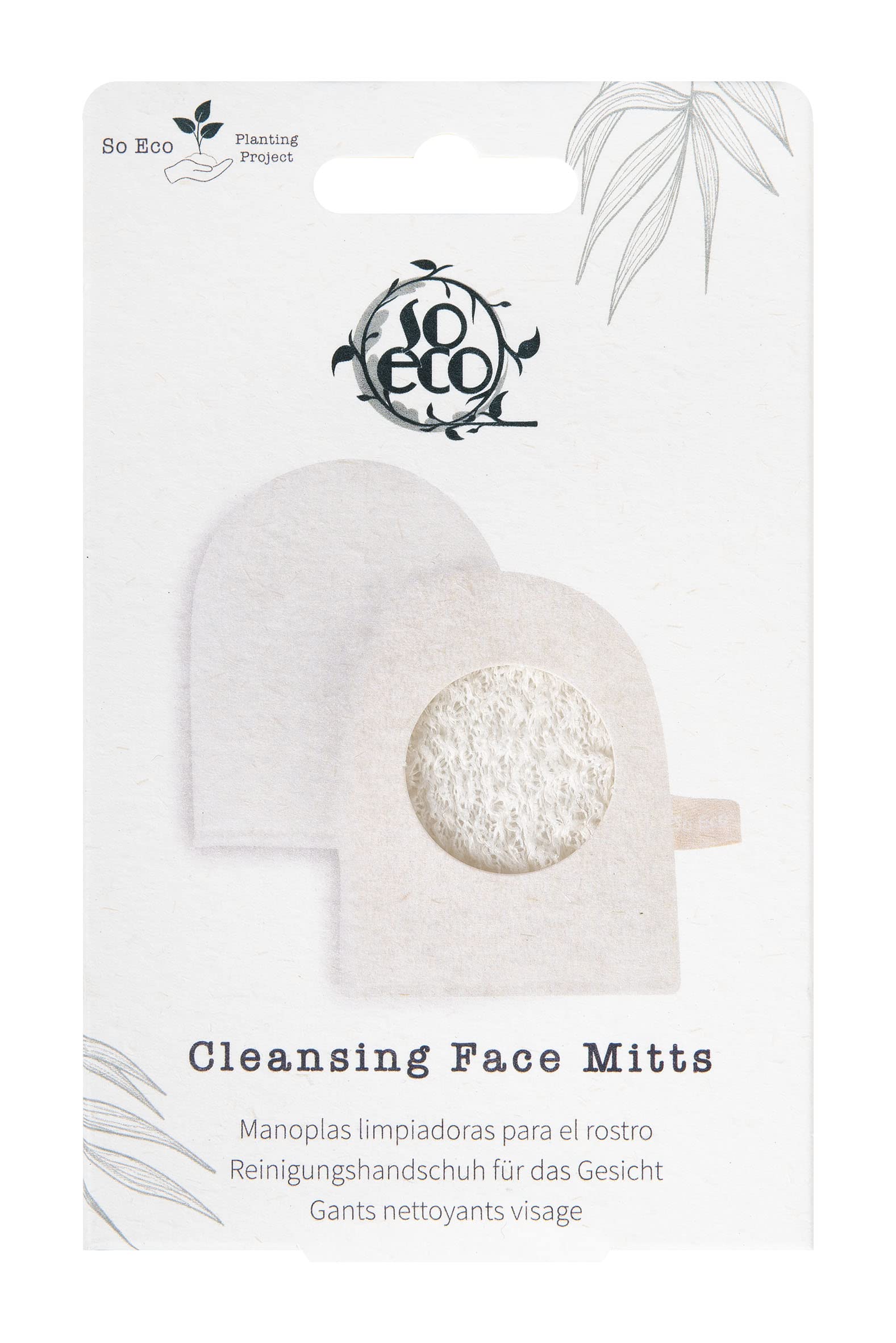 So Eco Cleansing Face Mitts White