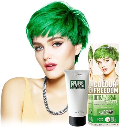 Knight & Wilson Colour-Freedom Green Emerald Semi-Permanent Hair Colour 150ml