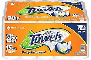 MEMBER´S MARK Member's Mark Super Premium Paper Towels (15 rolls, 150 sheets per roll)
