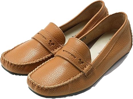 Amazon Co Jp ベルメゾン ディズニー ローファー レディース ベネビス 本革 脚長 ローファー スリッポン キャメル 24 服 ファッション小物