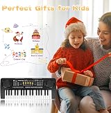 Shayson 37 Keys Kids Keyboard Piano with Microphone Pink 3 12 years view 8