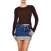 Forever 21 Womens Cropped Rib-Knit Sweater